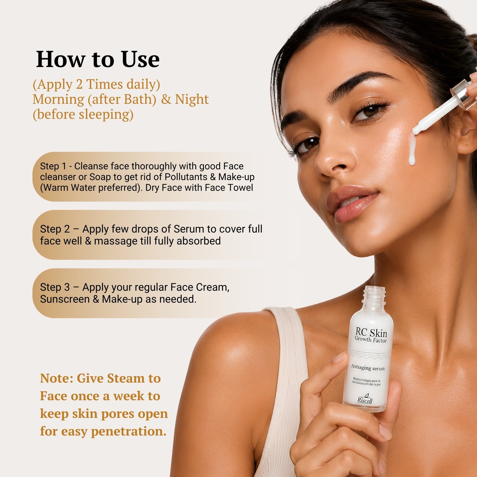 RC Anti-Aging Serum Renewal of Skin to Recover from Aging or Delay Aging. - Image 5